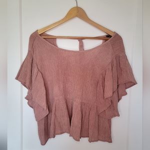 NWT Olivaceous Peasant Top ~ Large